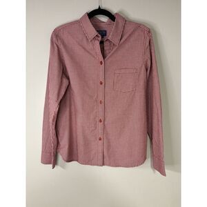 Pendleton Red Buffalo Check‎ Plaid Button Down Shirt Women's Large